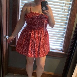Wild Fable Red and white floral dress